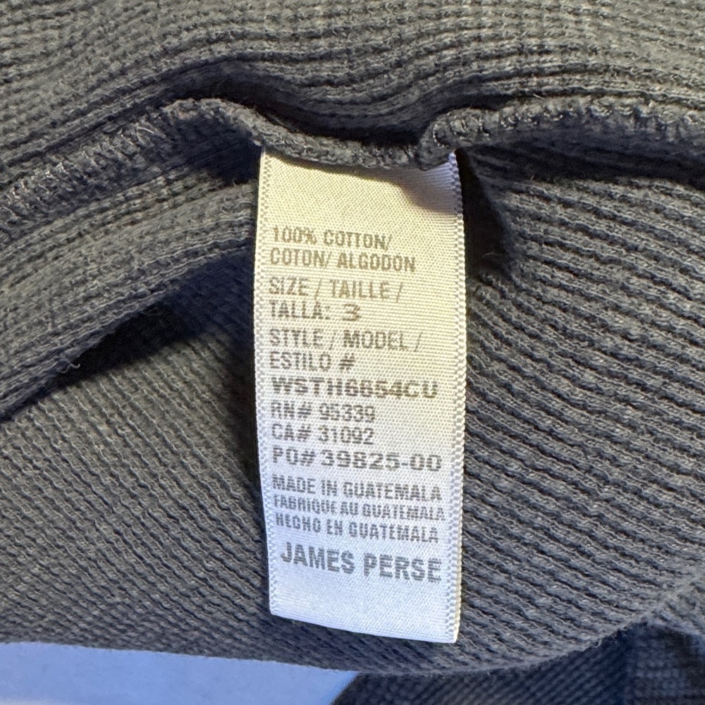 JAMES PERSE Standard Women's V-Neck Long‎ Sleeve Charcoal Gray Maxi Dress Size 3 - Picture 8 of 11